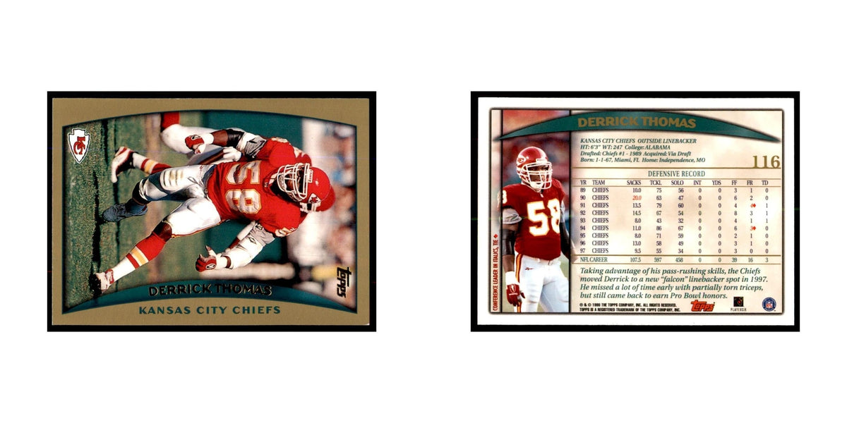 Derrick Thomas 1998 Topps #116 Football Cards Football Card NM