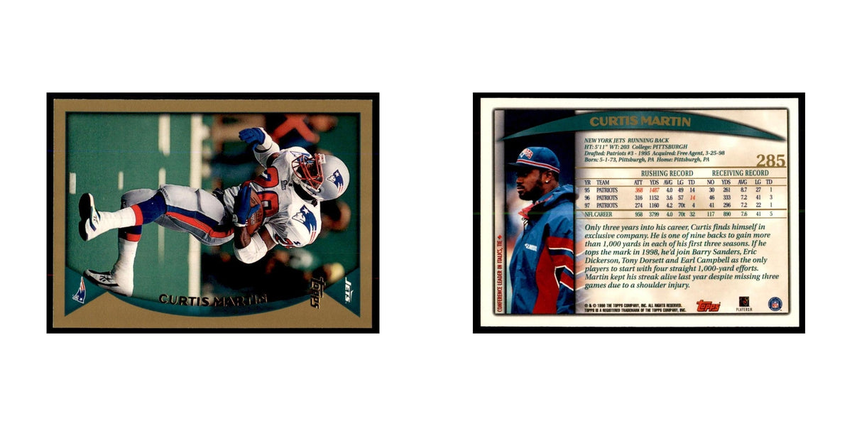 Curtis Martin 1998 Topps #285 Football Cards Football Card NM