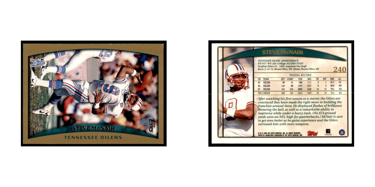 Steve McNair 1998 Topps #240 Football Cards Football Card NM