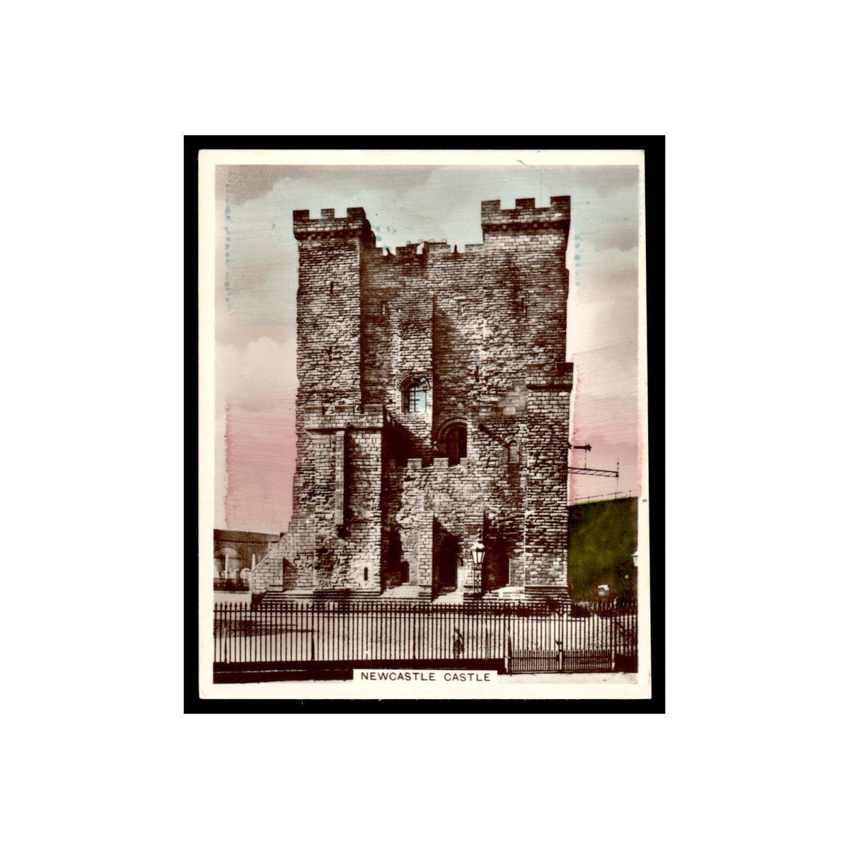 Newcastle Castle 1938 Sunripe Spinet Oval Cigarettes Views of Interest #84 Poor