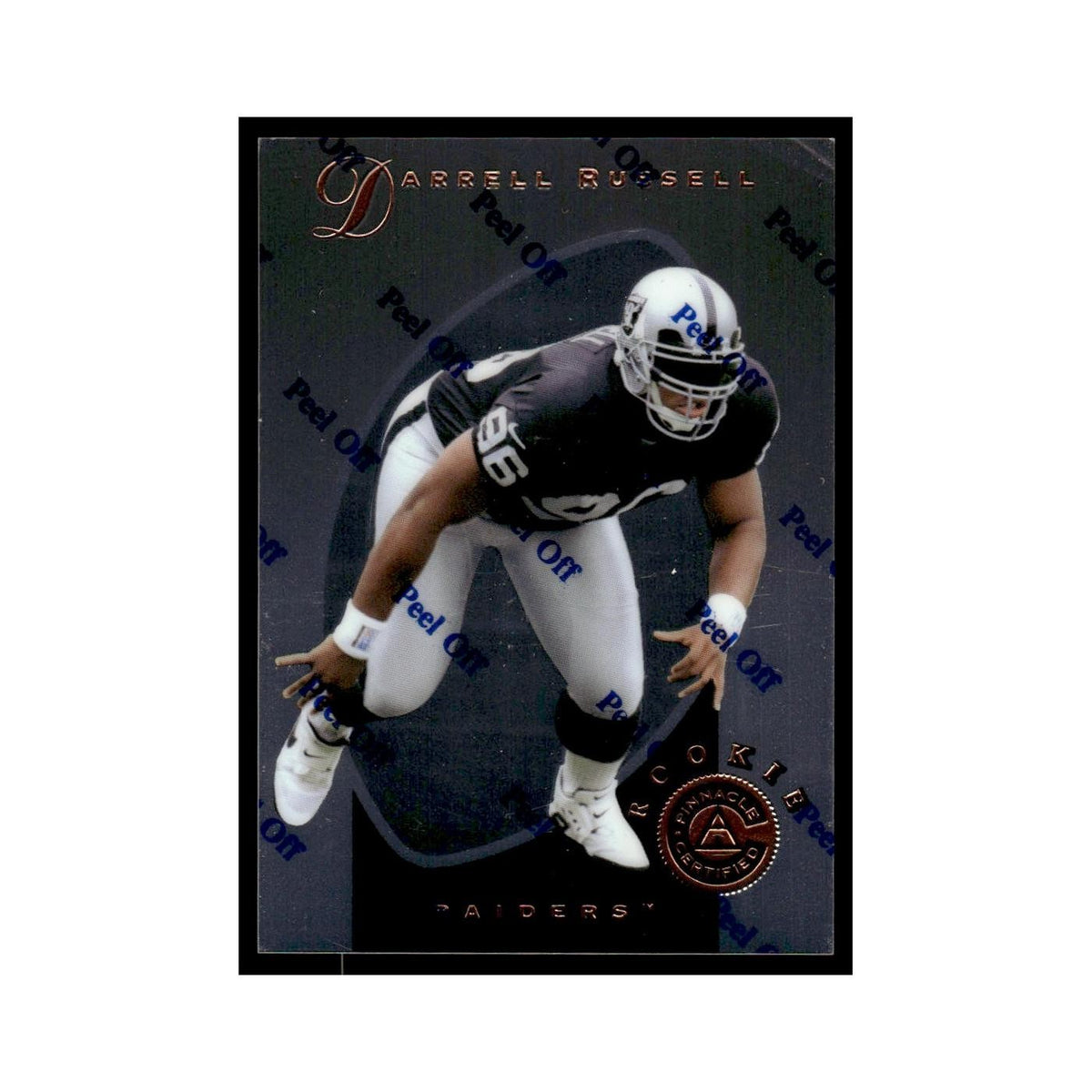 Darrell Russell 1997 Pinnacle Certified with Coating #133 Oakland Raiders NM
