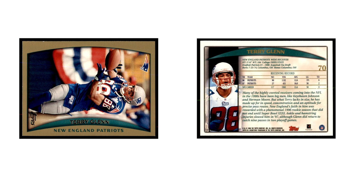 Terry Glenn 1998 Topps #70 Football Cards Football Card NM