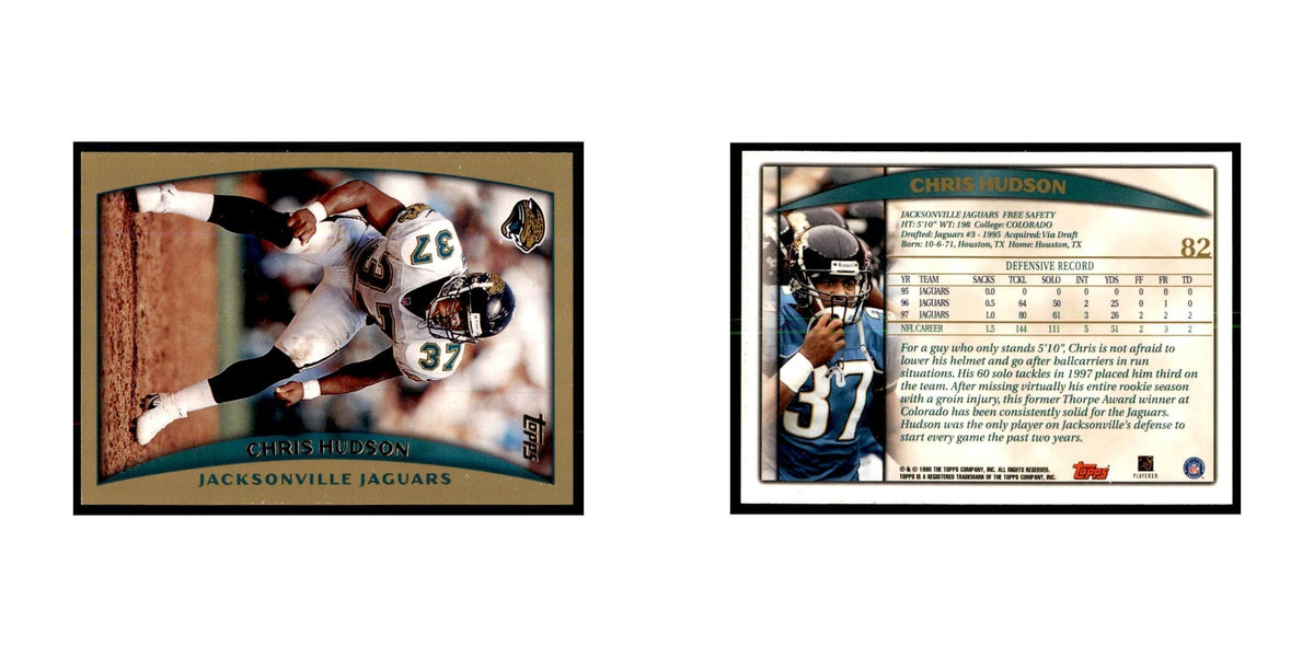Chris Hudson 1998 Topps #82 Football Cards Football Card NM