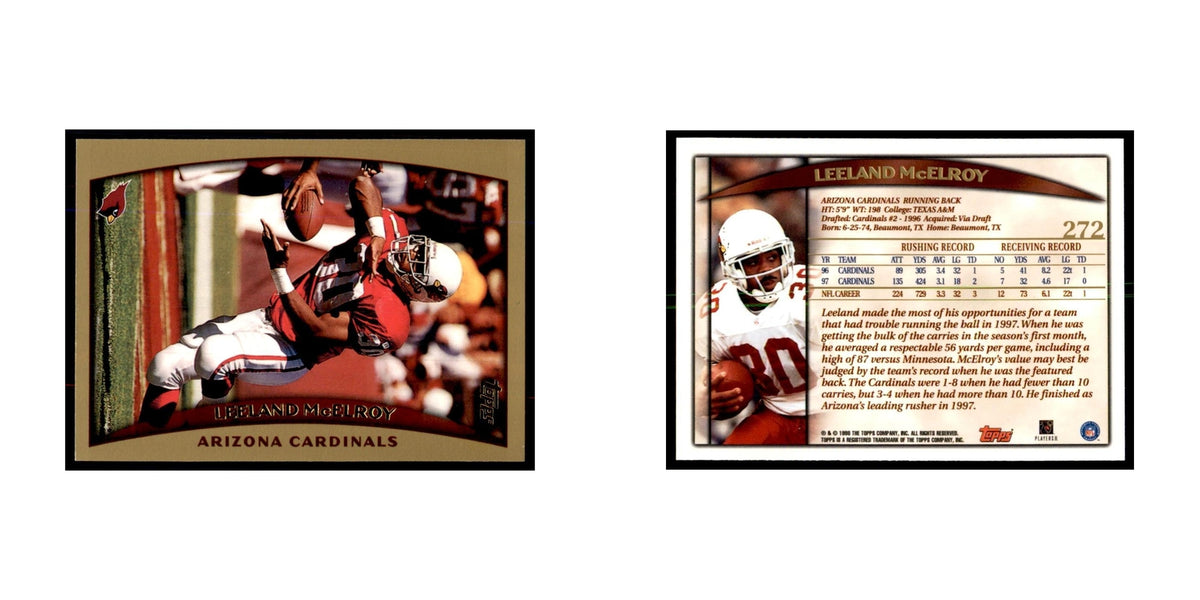 Leeland McElroy 1998 Topps #272 Football Cards Football Card NM