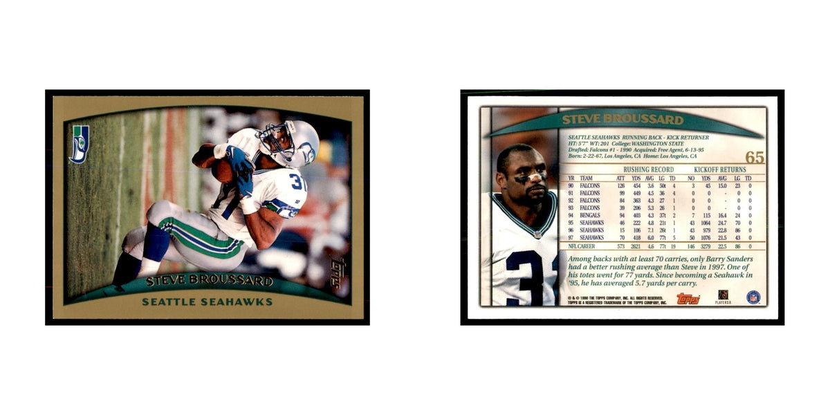 Steve Broussard 1998 Topps #65 Football Cards Football Card NM