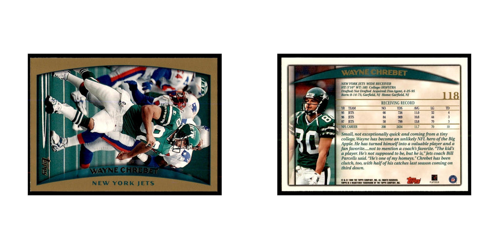 Wayne Chrebet 1998 Topps #118 Football Cards Football Card NM