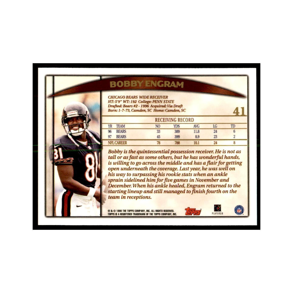 Bobby Engram 1998 Topps #41 Football Cards Football Card NM