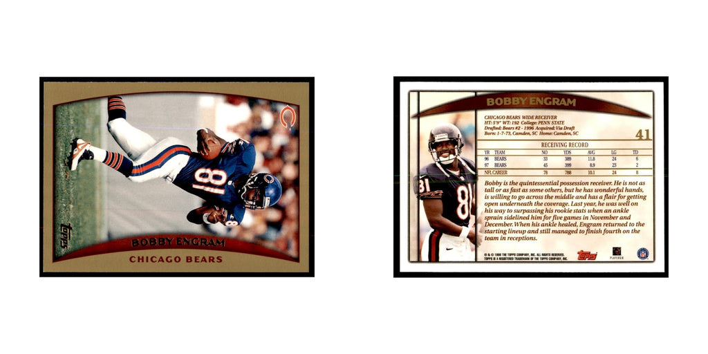 Bobby Engram 1998 Topps #41 Football Cards Football Card NM