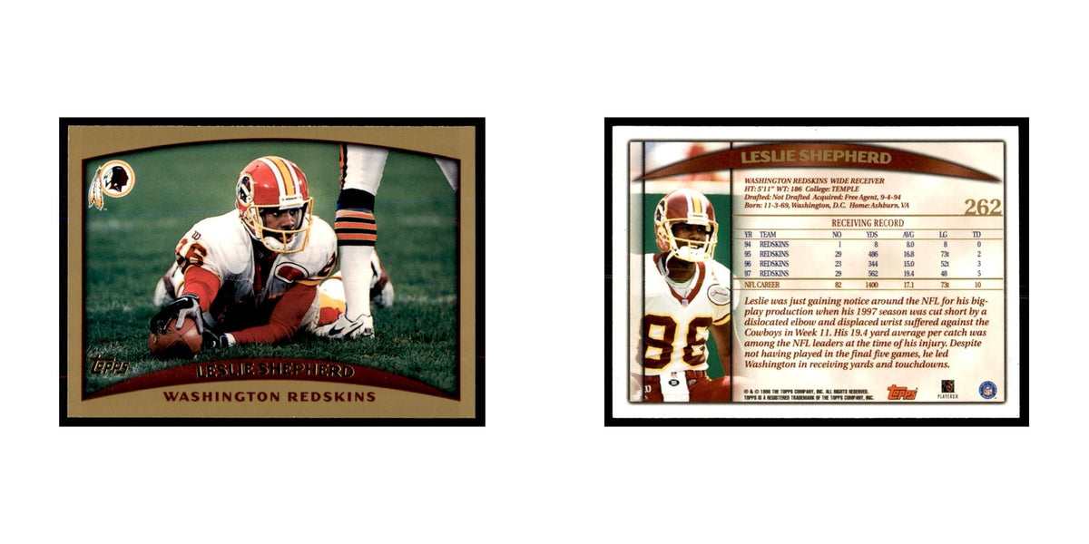 Leslie Shepherd 1998 Topps #262 Football Cards Football Card NM