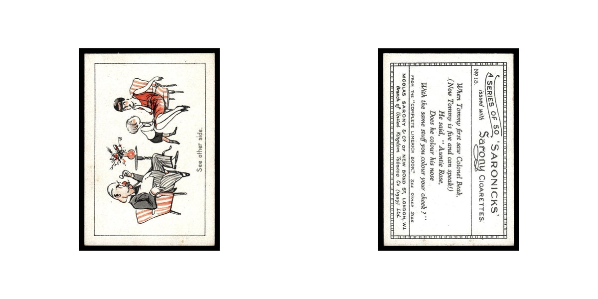 Saronicks 1929 Sarony Cigarettes #15 Card VG