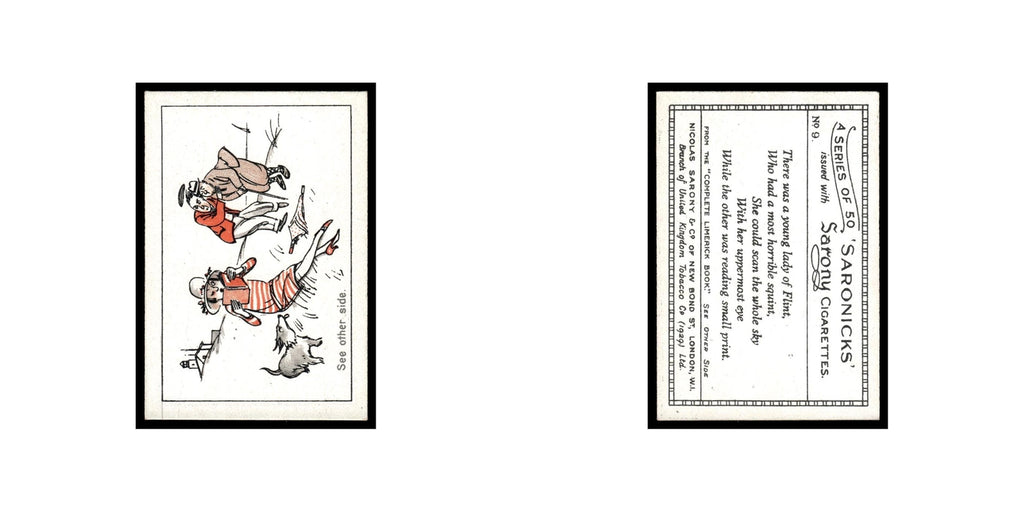 Saronicks 1929 Sarony Cigarettes #9 Card VG