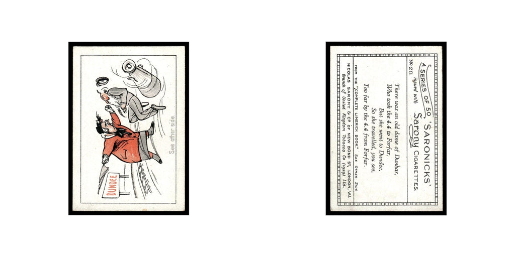 Saronicks 1929 Sarony Cigarettes #20 Card VG