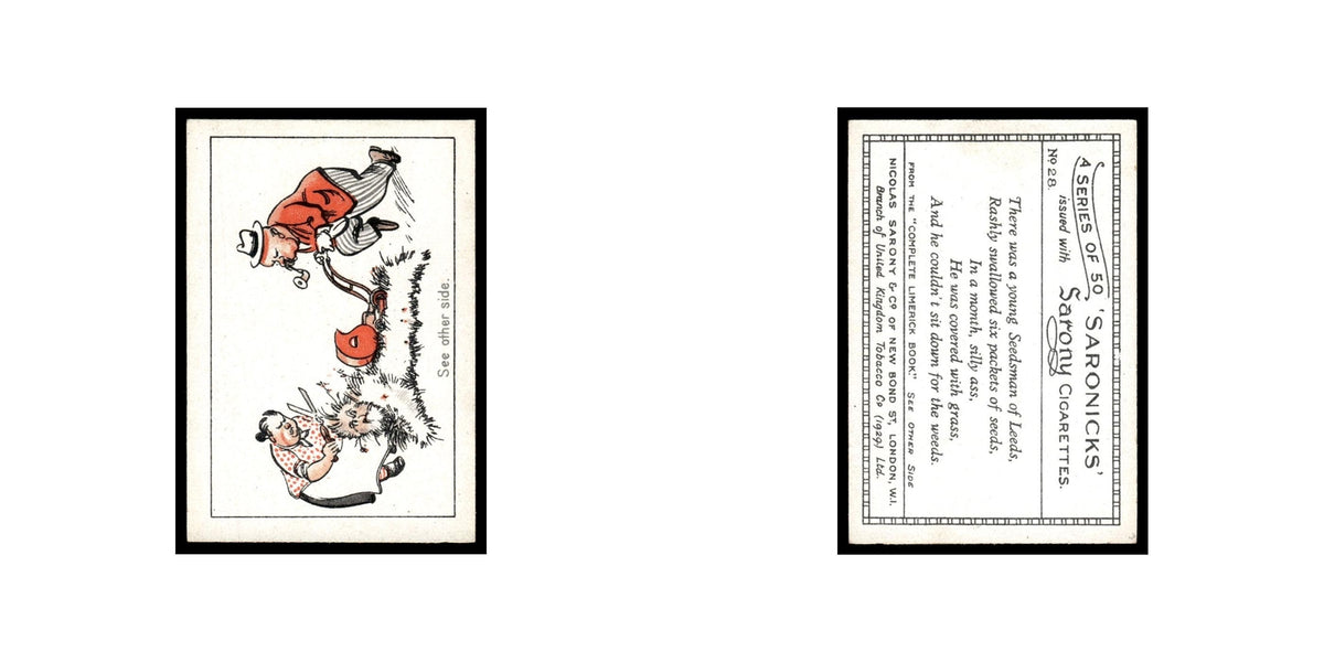 Saronicks 1929 Sarony Cigarettes #28 Card VG