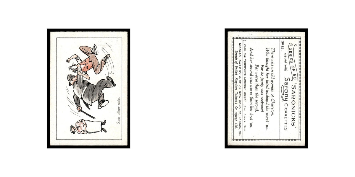 Saronicks 1929 Sarony Cigarettes #12 Card VG