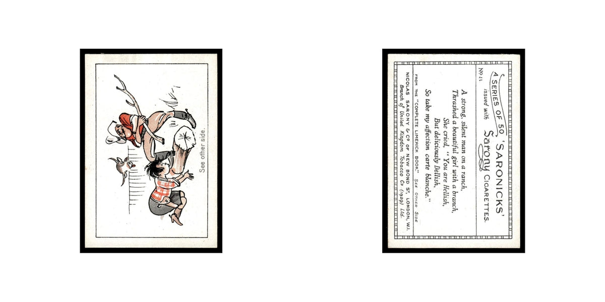 Saronicks 1929 Sarony Cigarettes #8 Card VG