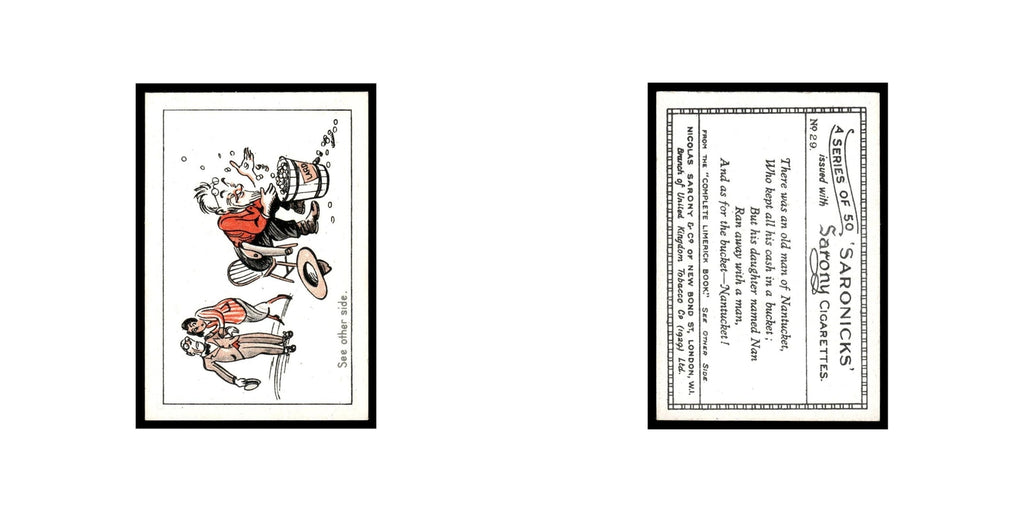 Saronicks 1929 Sarony Cigarettes #29 Card VG