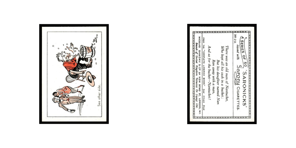 Saronicks 1929 Sarony Cigarettes #29 Card VG