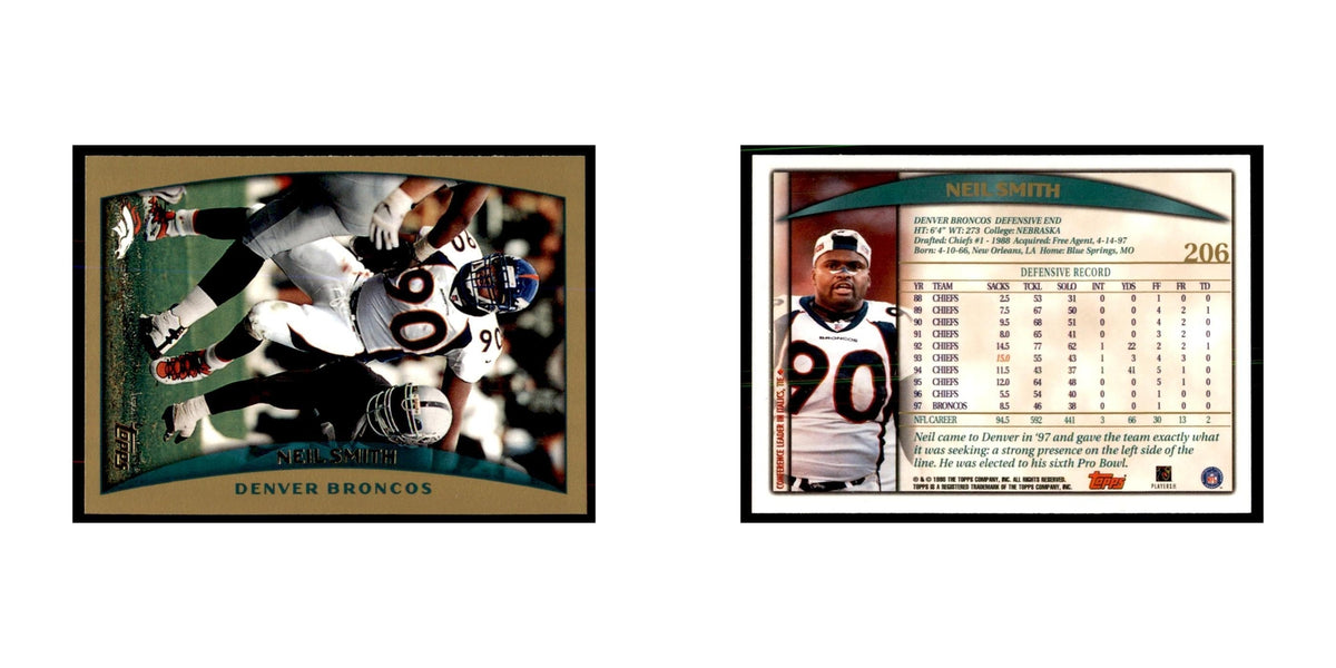 Neil Smith 1998 Topps #206 Football Cards Football Card NM