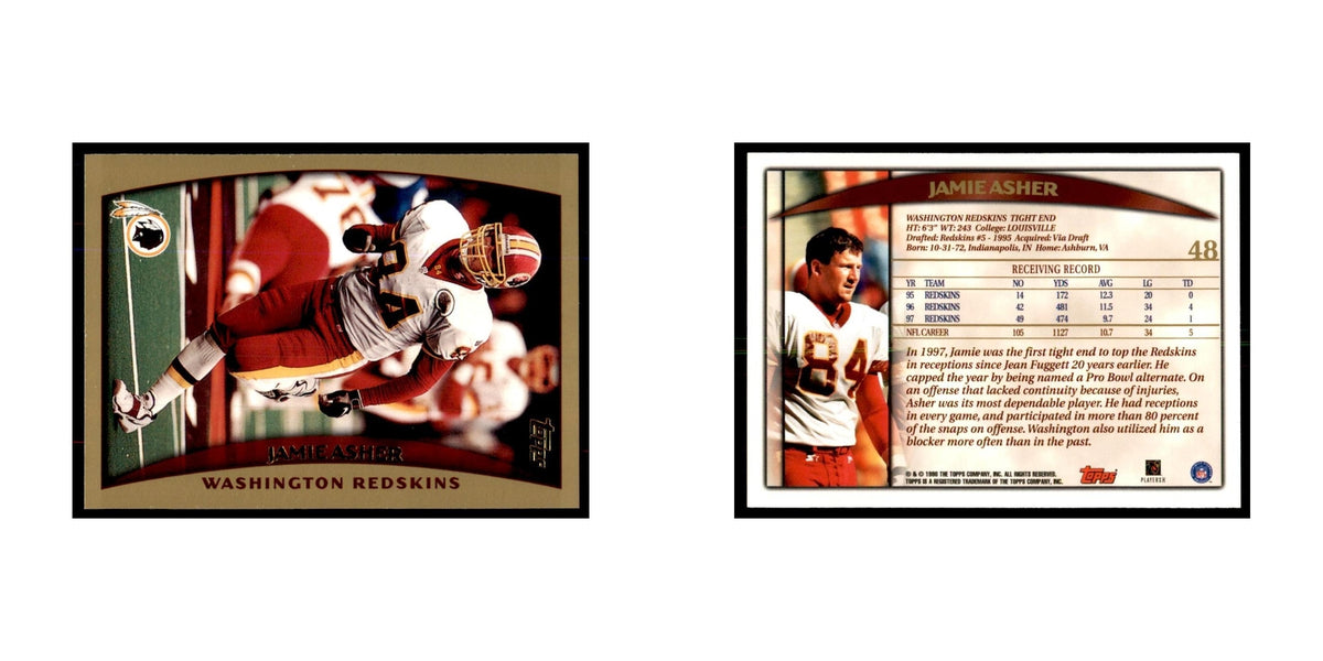 Jamie Asher 1998 Topps #48 Football Cards Football Card NM