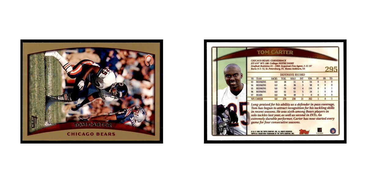 Tom Carter 1998 Topps #295 Football Cards Football Card NM