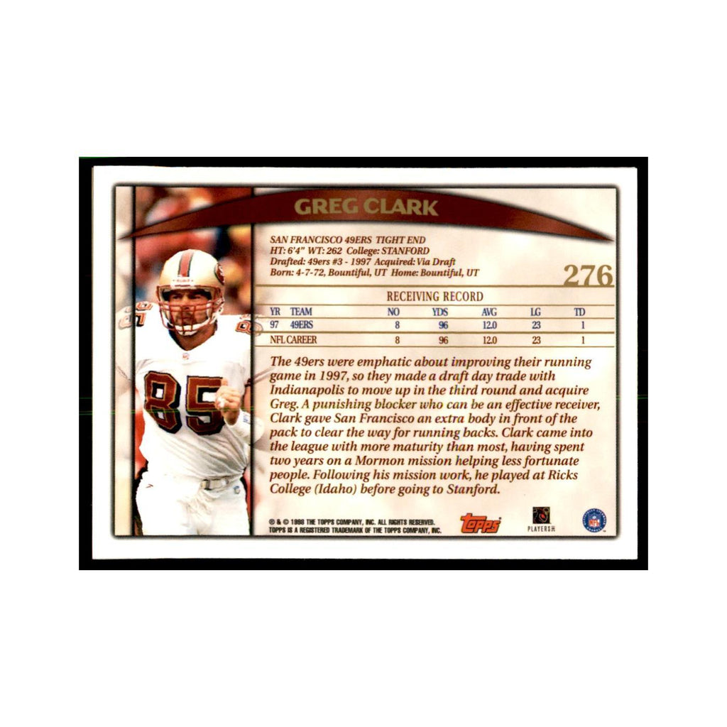 Mario Bates 1998 Topps #277 Football Cards Football Card NM