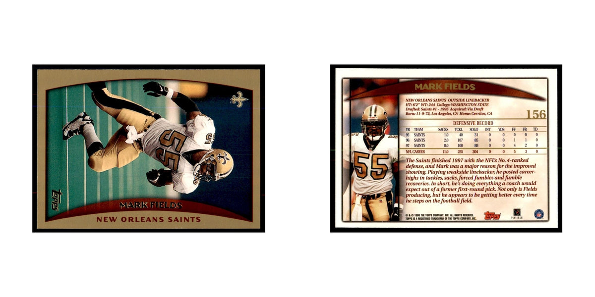 Mark Fields 1998 Topps #156 Football Cards Football Card NM