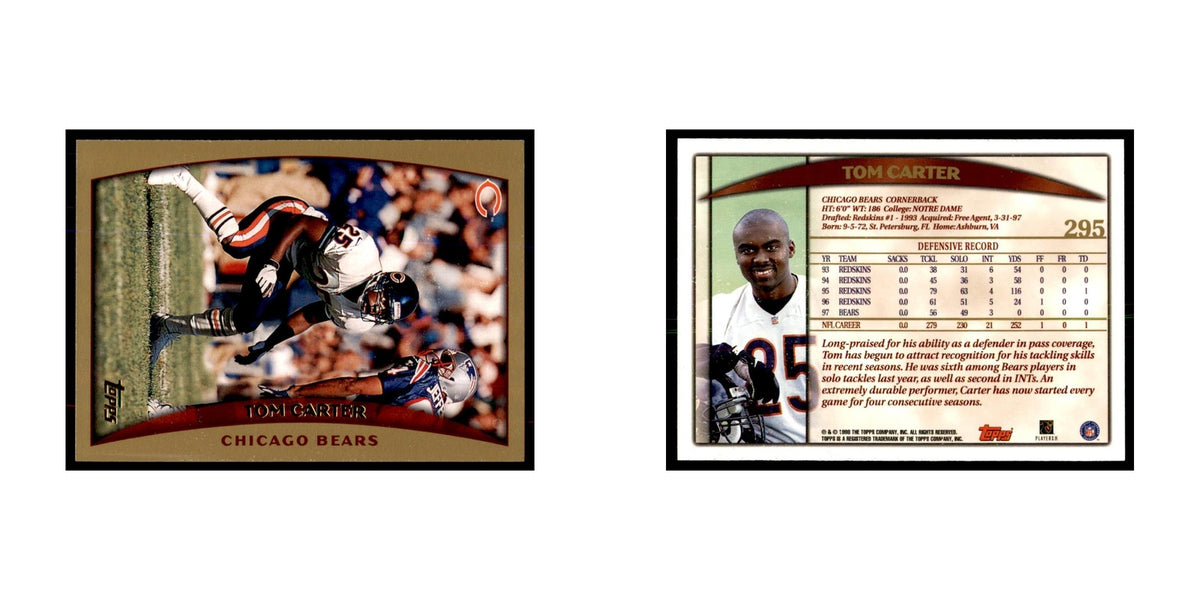 Tom Carter 1998 Topps #295 Football Cards Football Card NM