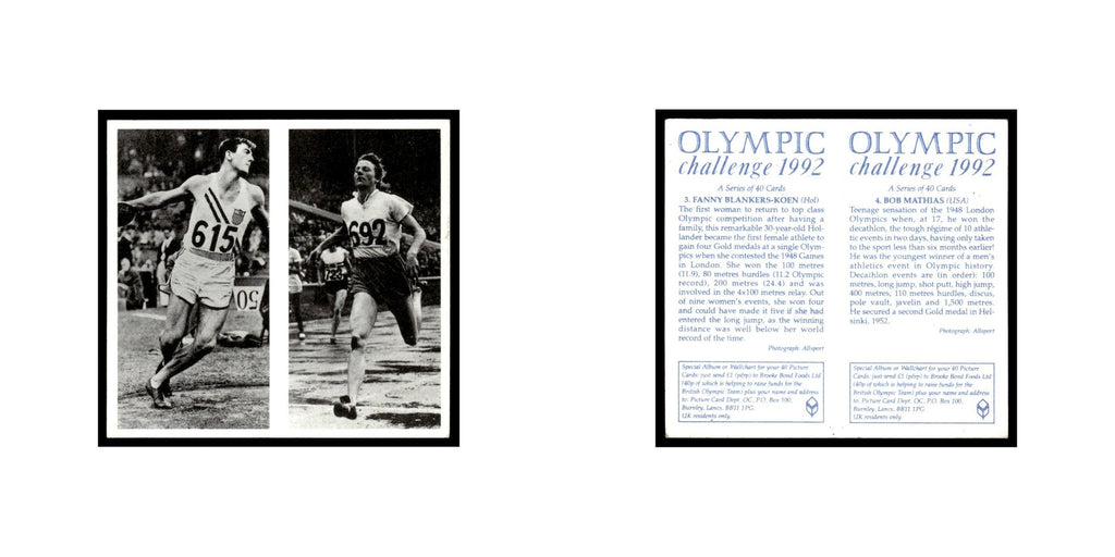 Fanny Blankers Koen Bob Mathias 1992 #3/4 NM