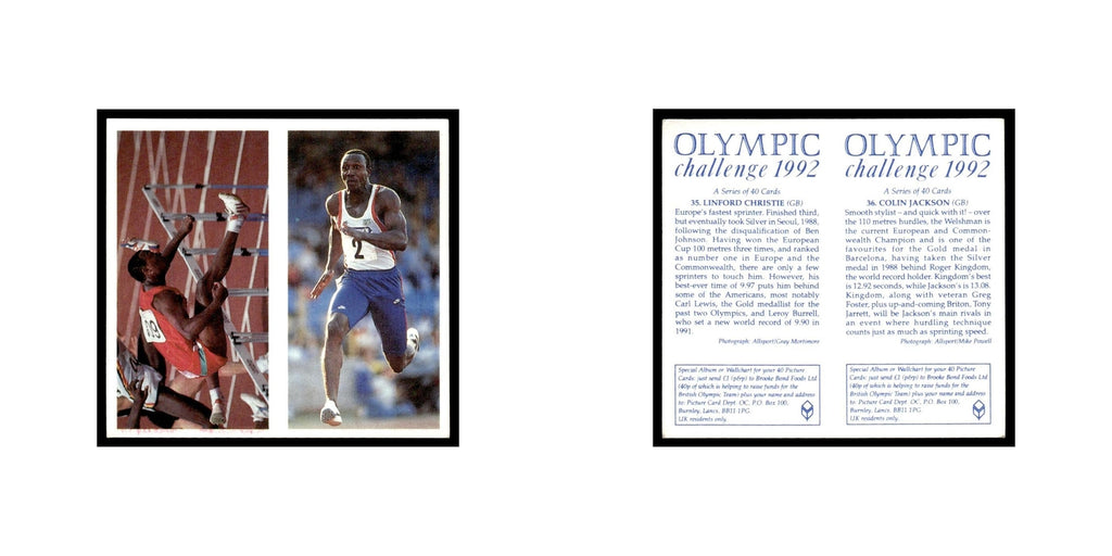Linford Christie Colin Jackson 1992 #35/36 NM