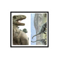Allosaurus Brachiosaurus 1993 Brooke Bond The Dinosaur Trail Double Card #7/8 NM