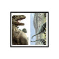 Allosaurus Brachiosaurus 1993 Brooke Bond The Dinosaur Trail Double Card #7/8 NM