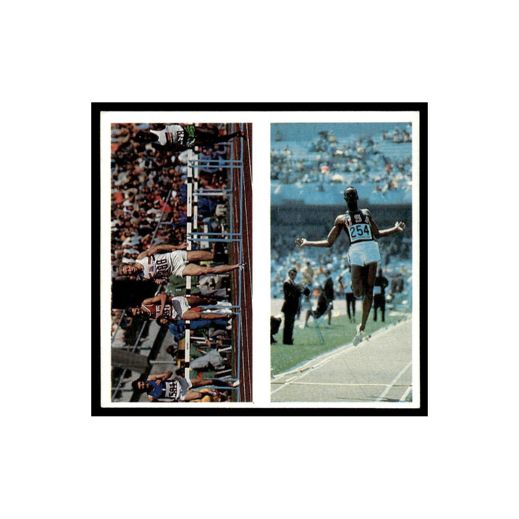 Bob Beamon David Hemery 1992 Brooke Bond Olympic Challenge Double Card #13/14 NM