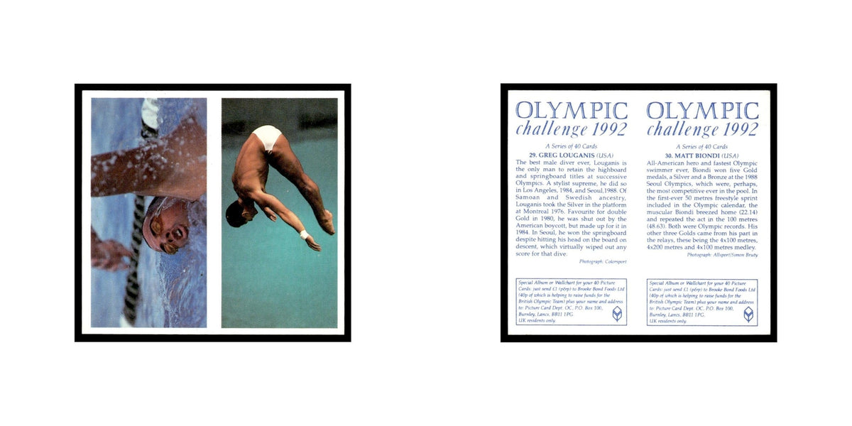 Greg Louganis Matt Biondi 1992 #29/30 NM