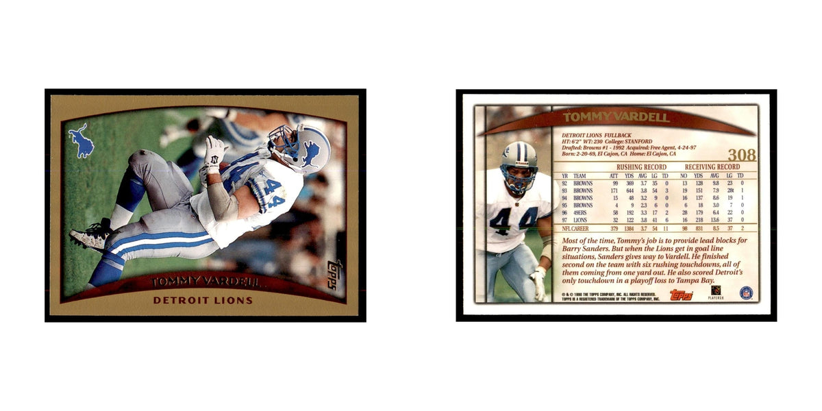 Tommy Vardell 1998 Topps #308 Football Cards Football Card NM