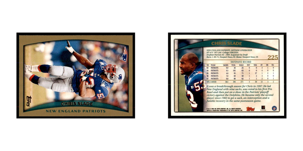 Chris Slade 1998 Topps #225 Football Cards Football Card NM