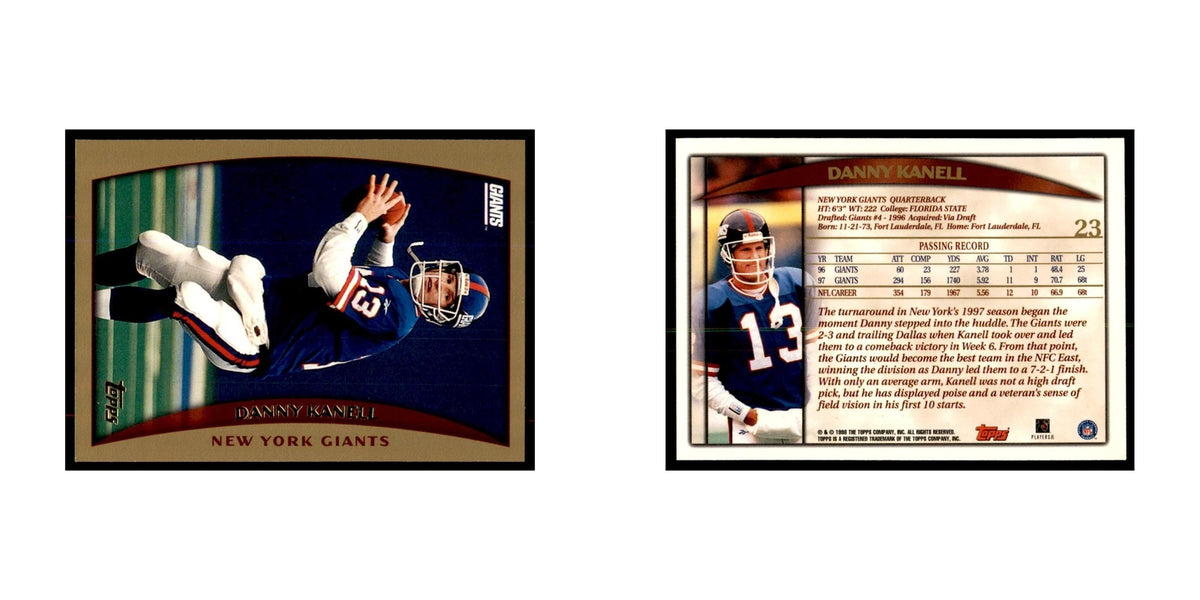 Danny Kanell 1998 Topps #23 Football Cards Football Card NM