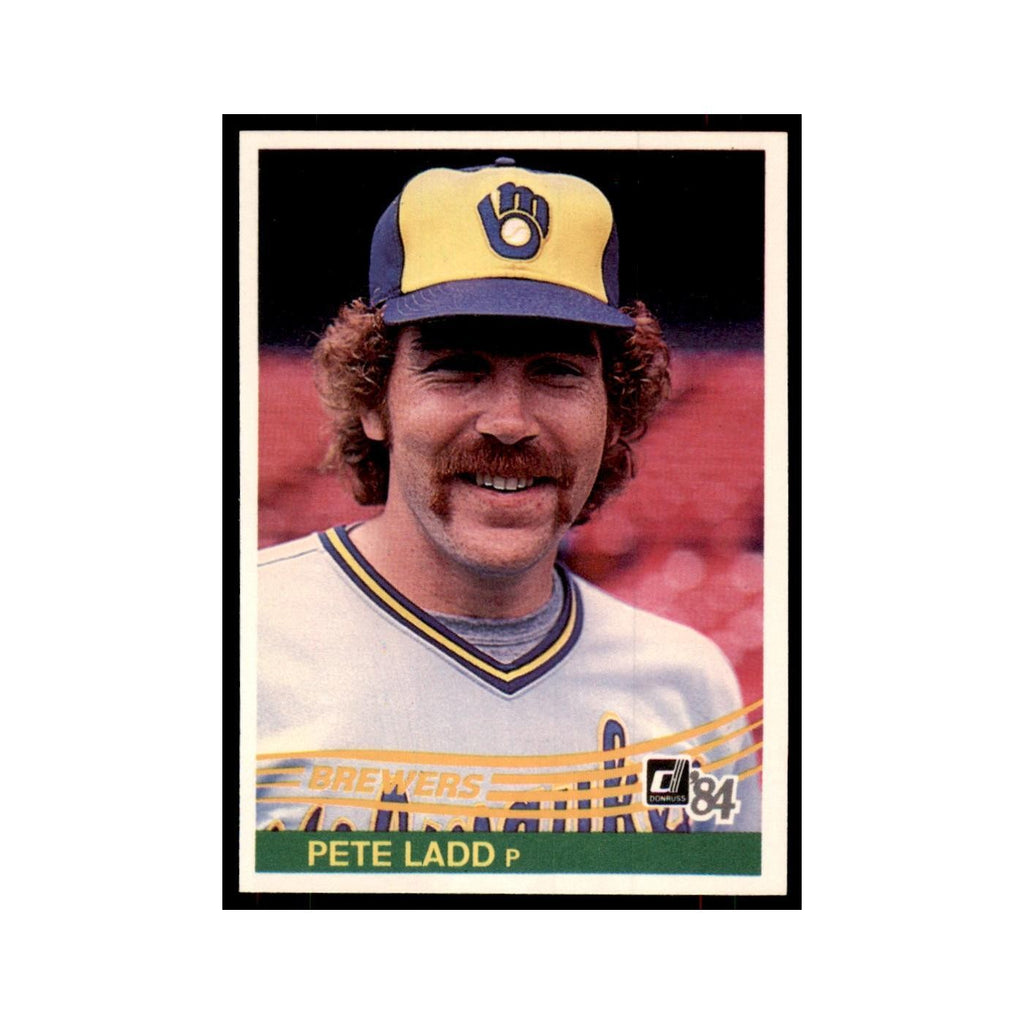 Pete Ladd 1984 Donruss #124 Milwaukee Brewers Baseball Card NM