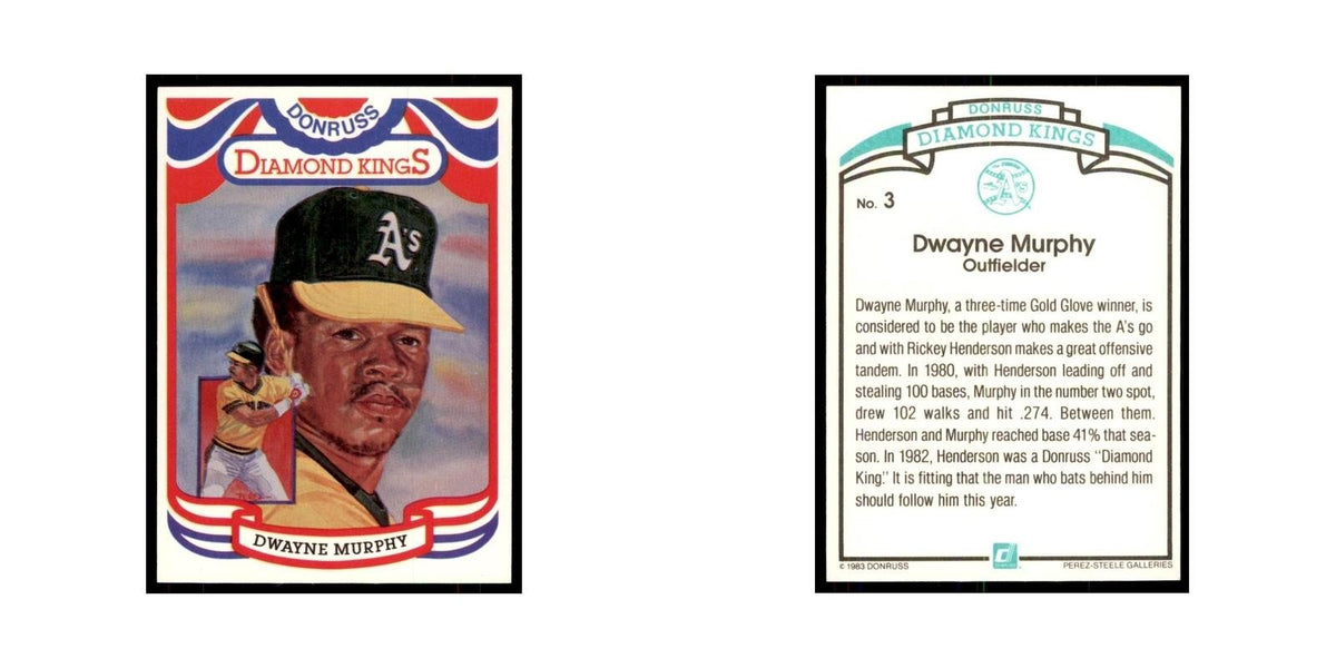 Dwayne Murphy 1984 Donruss #3 Oakland Athletics Baseball Card NM