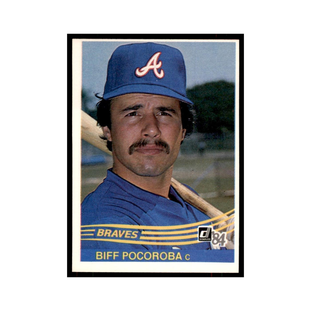 Biff Pocoroba 1984 Donruss #77 Atlanta Braves Baseball Card NM