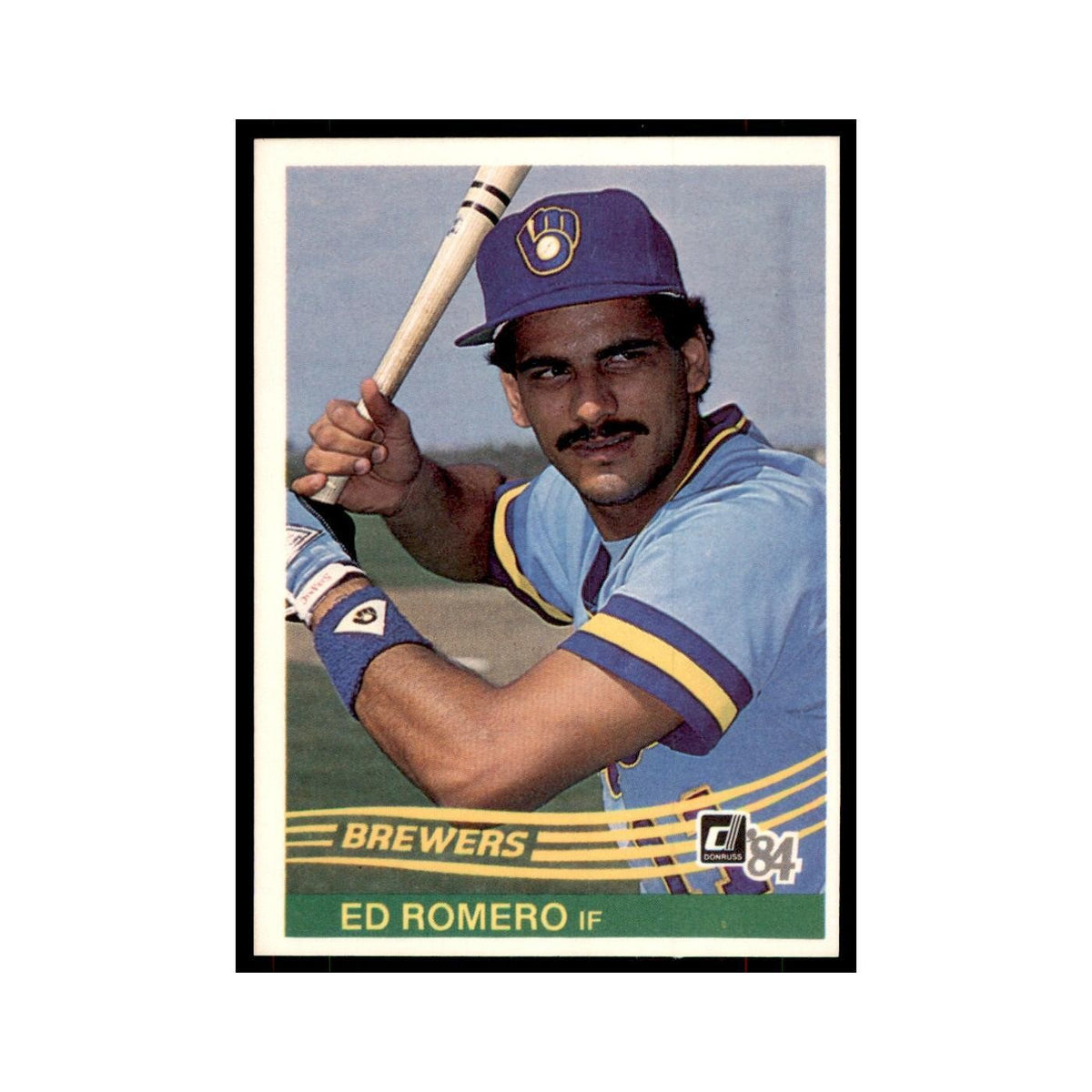 Ed Romero 1984 Donruss #89 Milwaukee Brewers Baseball Card NM