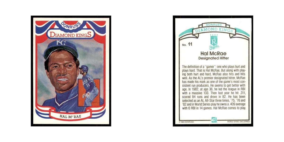 Hal McRae 1984 Donruss #11 Kansas City Royals Baseball Card NM