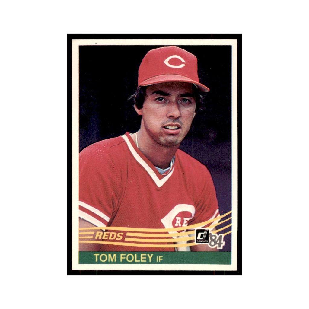 Tom Foley Rookie 1984 Donruss #81 Cincinnati Reds Baseball Card NM