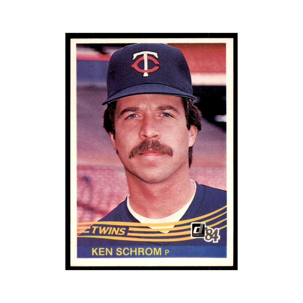 Ken Schrom 1984 Donruss #72 Minnesota Twins Baseball Card NM