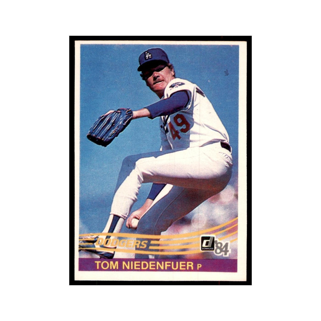 Tom Niedenfuer 1984 Donruss #128 Los Angeles Dodgers Baseball Card NM