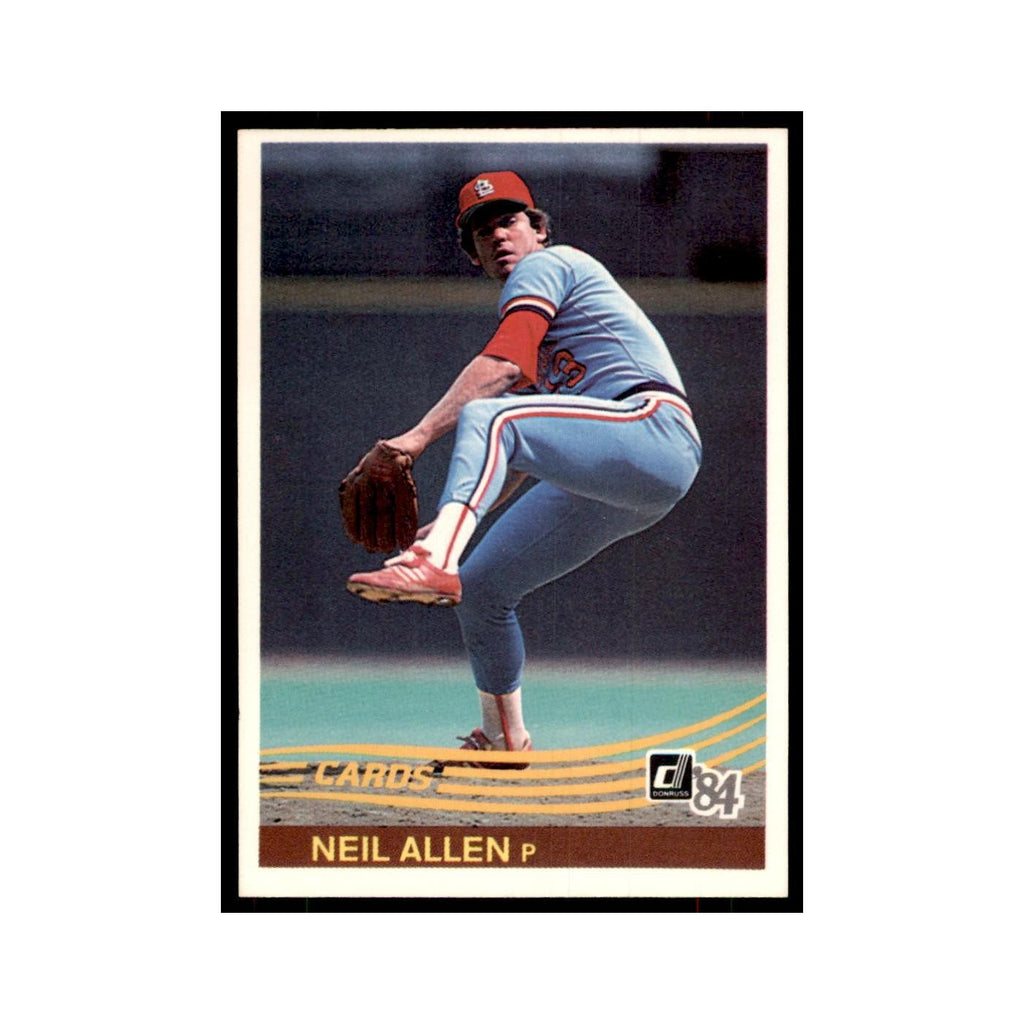 Neil Allen 1984 Donruss #109 St. Louis Cardinals Baseball Card NM