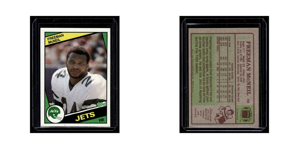 Freeman McNeil 1984 Topps #152 New York Jets Football Card NM