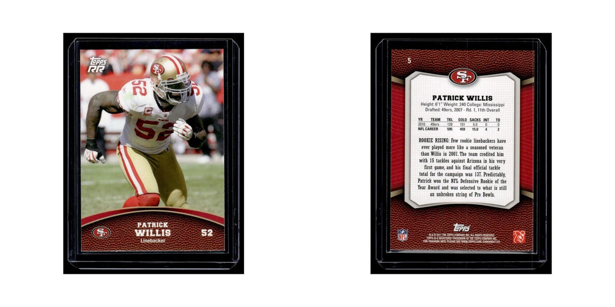 Patrick Willis 2011 Topps Rising Rookies #5 San Francisco 49ers Football Card NM