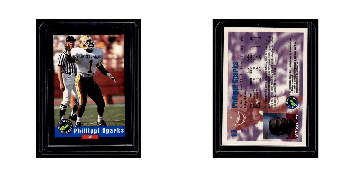 Phillippi Sparks 1992 Classic Draft Picks #17 Arizona State Sun Devils NM
