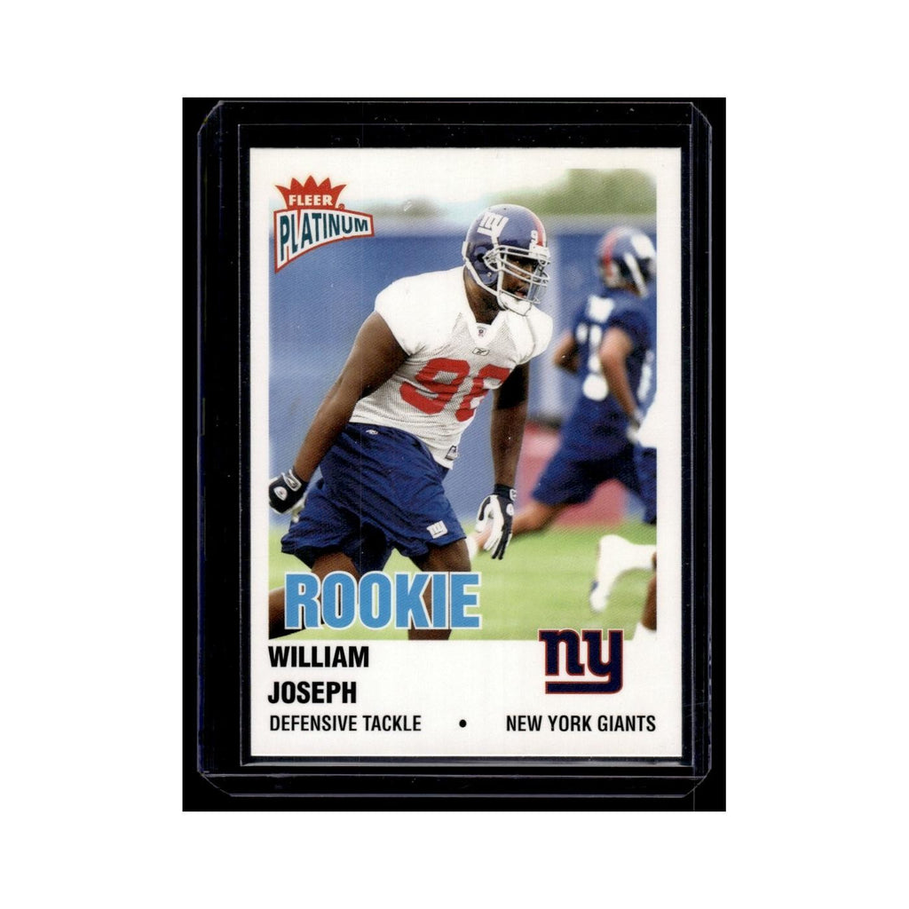 William Joseph Rookie 2003 Fleer Platinum #222 New York Giants Football Card NM