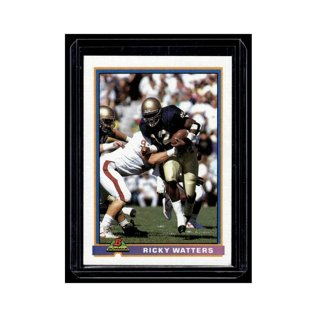 Ricky Watters Rookie 1991 Bowman #489 San Francisco 49ers Football Card NM